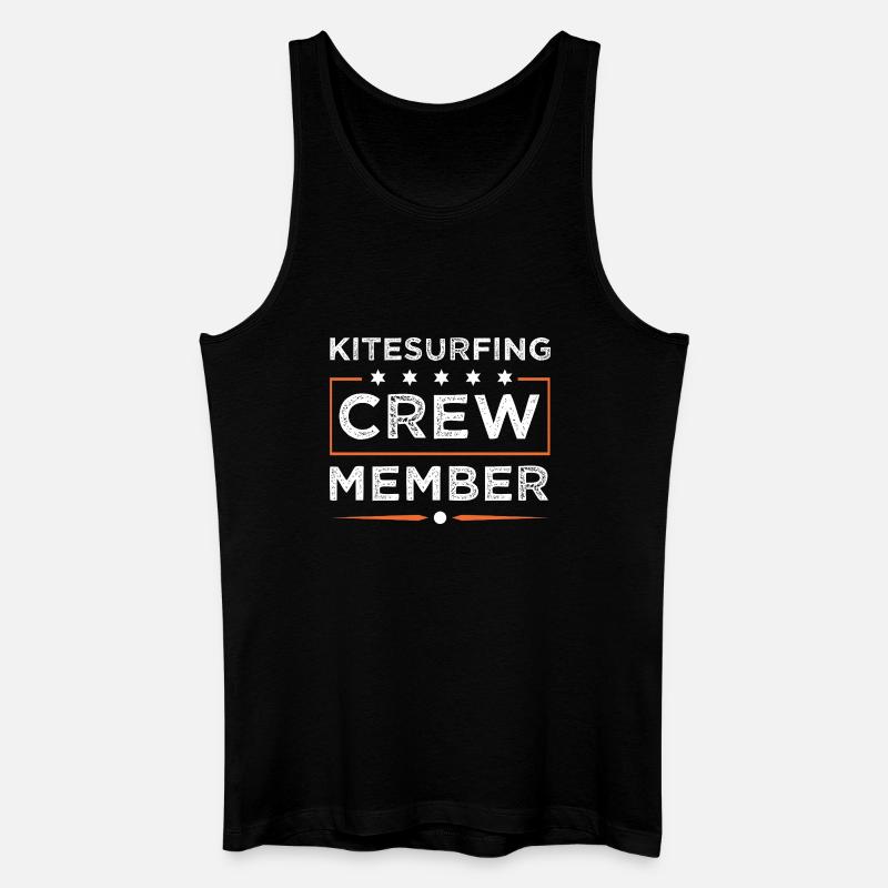 Kitesurfing Crew - Männer Bio Tank Top - Schwarz
