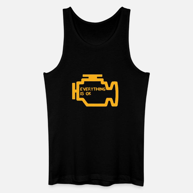 Check Engine Light - Men’s Organic Tank Top - black