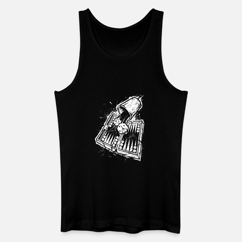 Backgammon | Brettspiel | Geschenk - Männer Bio Tank Top - Schwarz