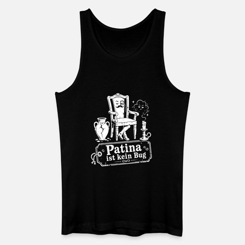 Patina Ist Kein Bug - Männer Bio Tank Top - Schwarz