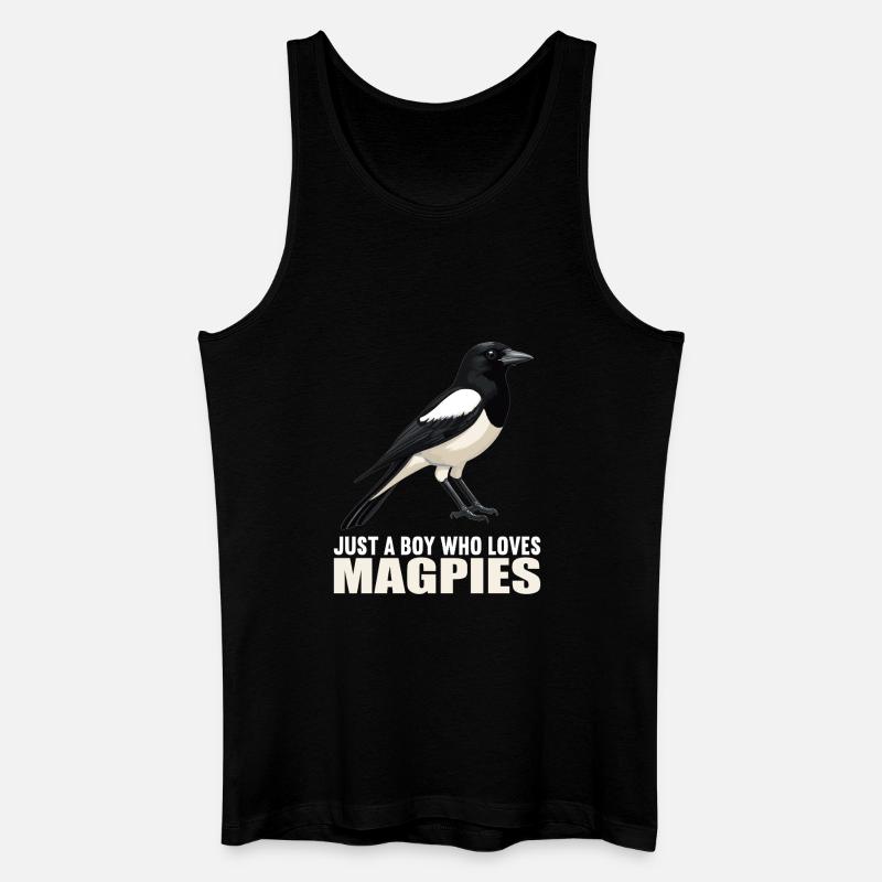 Elstern Elster - Männer Bio Tank Top - Schwarz