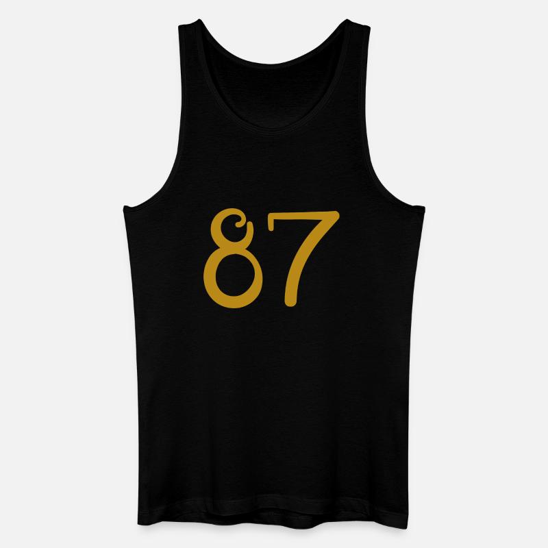 87 - Männer Bio Tank Top - Schwarz