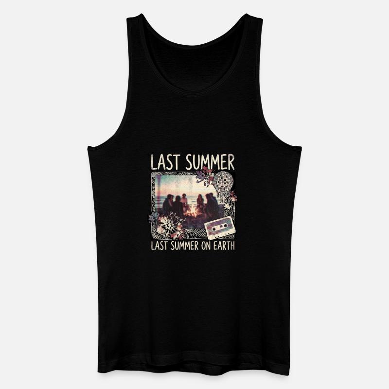 Last Summer - Männer Bio Tank Top - Schwarz
