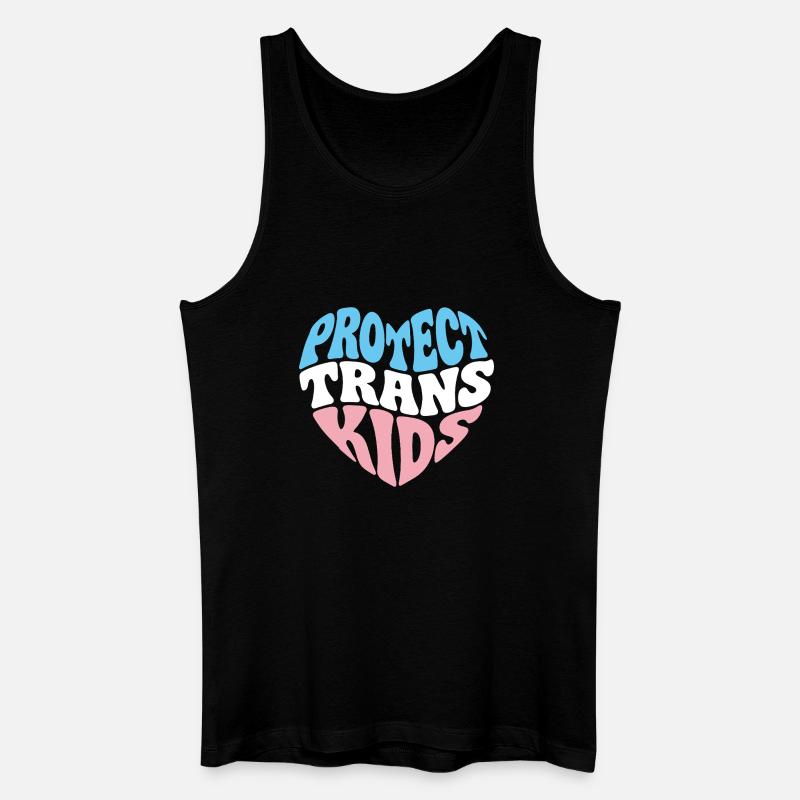 LGBTQ-Pride-Monat – Schütze trans Kinder - Männer Bio Tank Top - Schwarz
