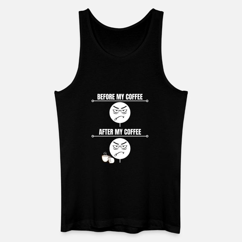 Grumpy Coffee Mood - Men’s Organic Tank Top - black