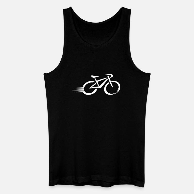 Fahrrad - Männer Bio Tank Top - Schwarz
