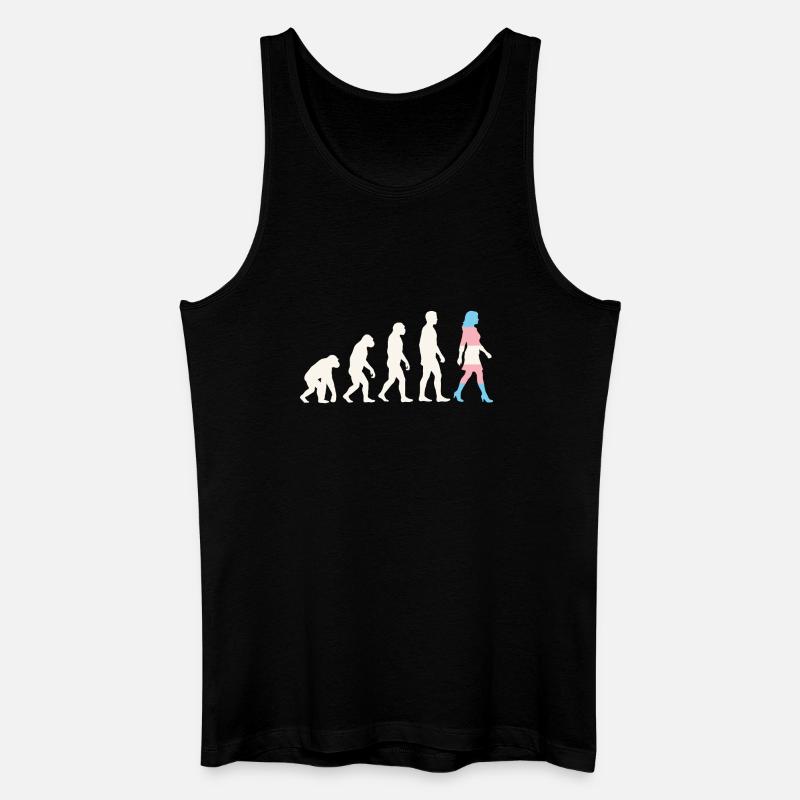 LGBTQ-Pride-Monat – Trans-Evolution - Männer Bio Tank Top - Schwarz