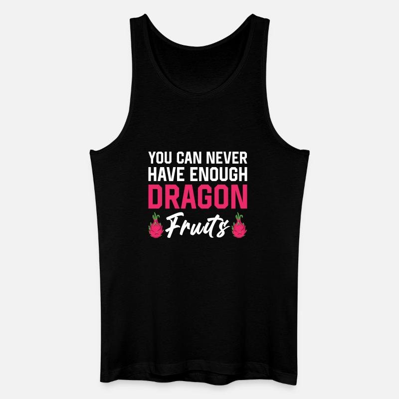 Drachenfrucht Powerprints - Männer Bio Tank Top - Schwarz