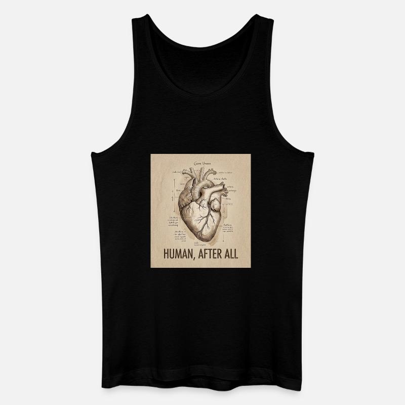Human After - Männer Bio Tank Top - Schwarz