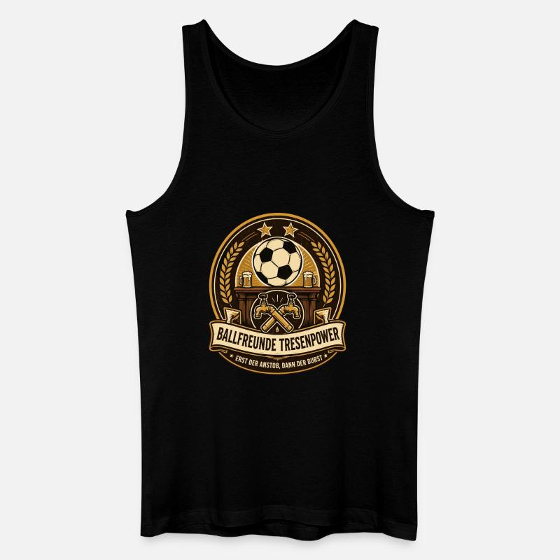 Ballfreunde Tresenpower - Männer Bio Tank Top - Schwarz