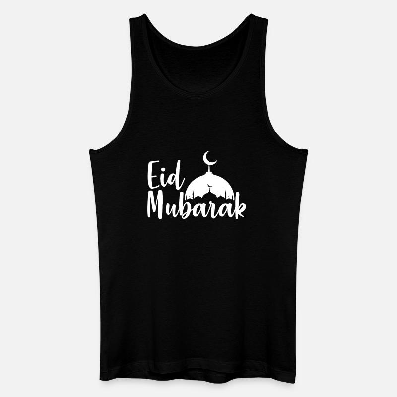 Eid Mubarak - Männer Bio Tank Top - Schwarz