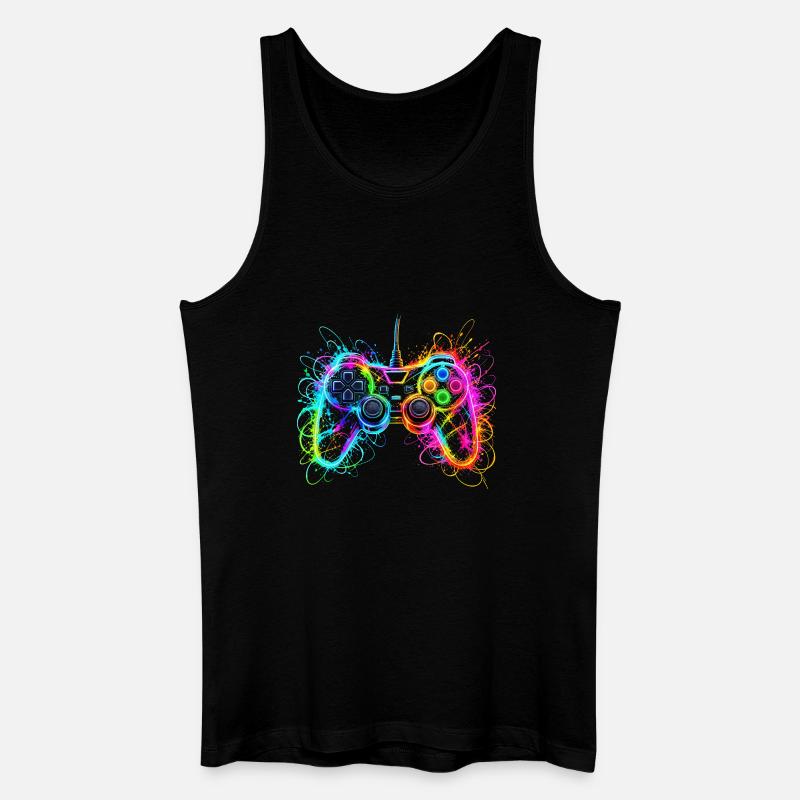 Gaming Controller Gamer - Männer Bio Tank Top - Schwarz