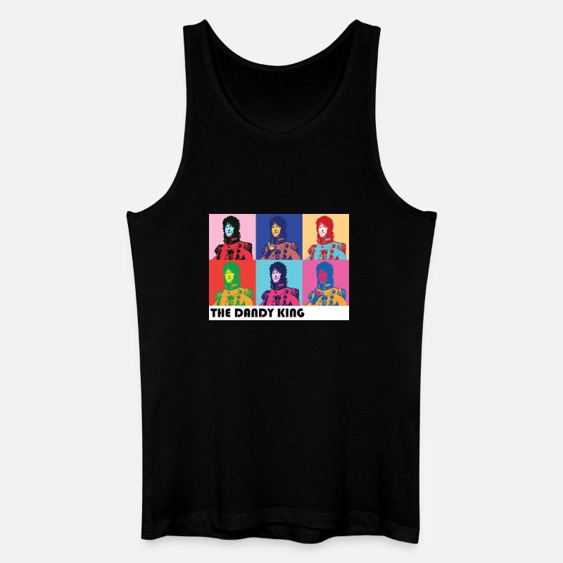 Dandy King Pop-Art-Porträt - Männer Bio Tank Top - Schwarz