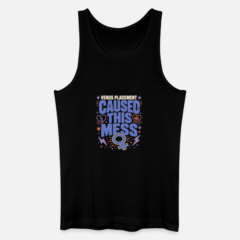 Venus-zeichen Venus-astrologie - Männer Bio Tank Top - Schwarz