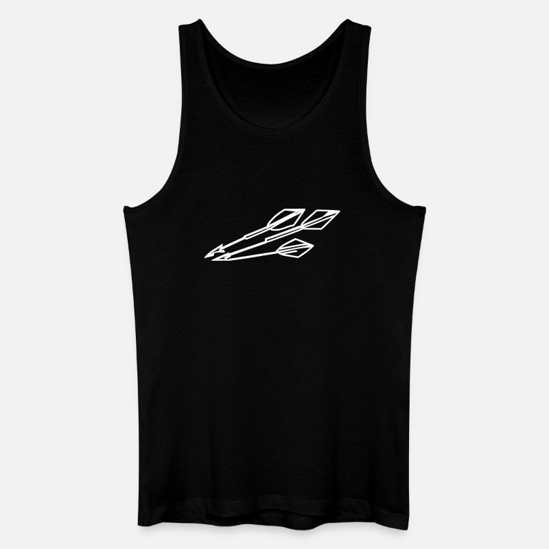 Pfeil und Bogen - Männer Bio Tank Top - Schwarz
