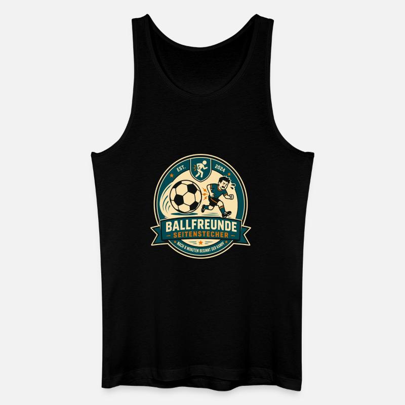 Ballfreunde Seitenstecher - Männer Bio Tank Top - Schwarz