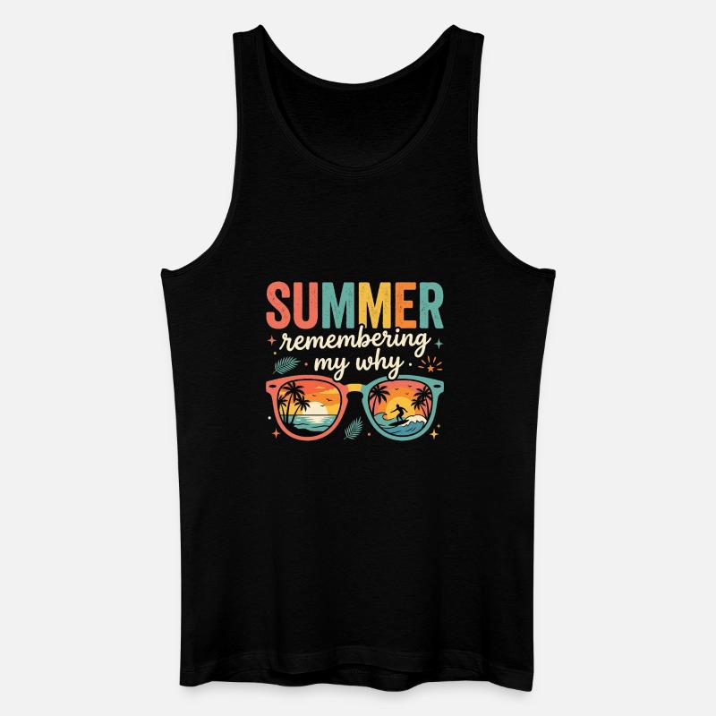 Summer Remembering My Why - Men’s Organic Tank Top - black