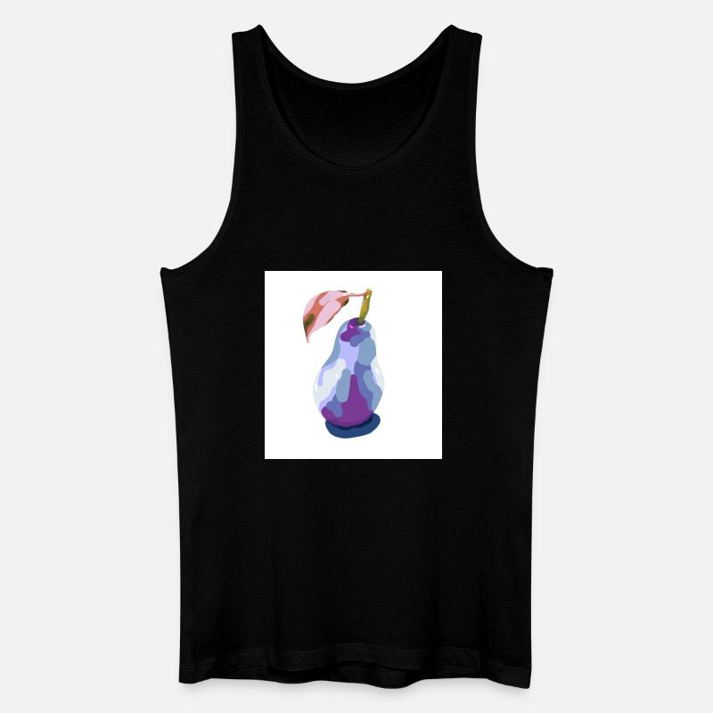 Pear in Pastels Abstract - Men’s Organic Tank Top - black