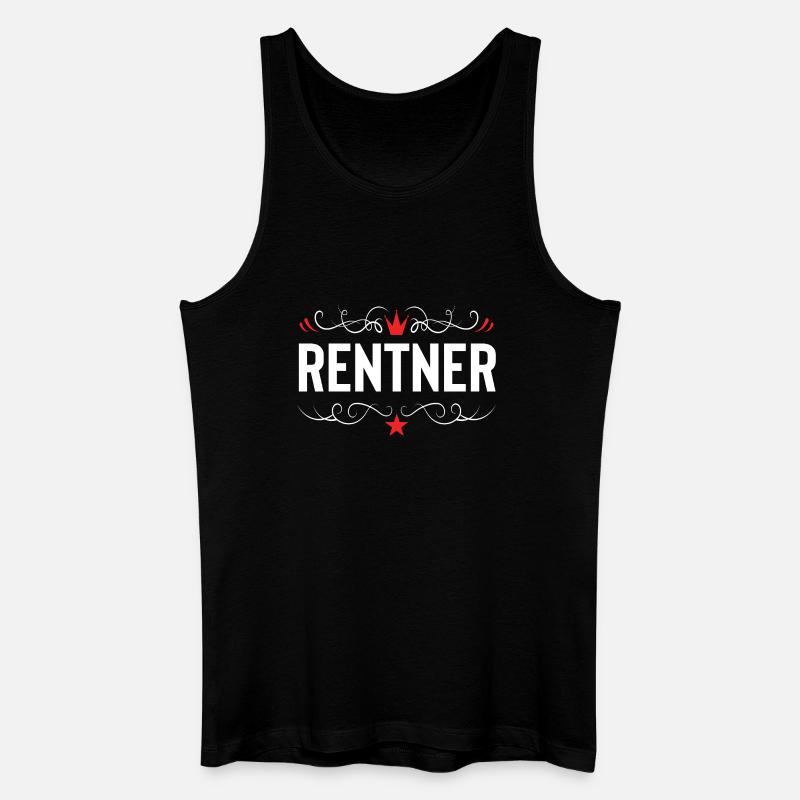 Rentner Rente - Männer Bio Tank Top - Schwarz