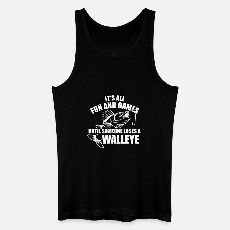 Zander-Angel-Witz-Tee - Männer Bio Tank Top - Schwarz
