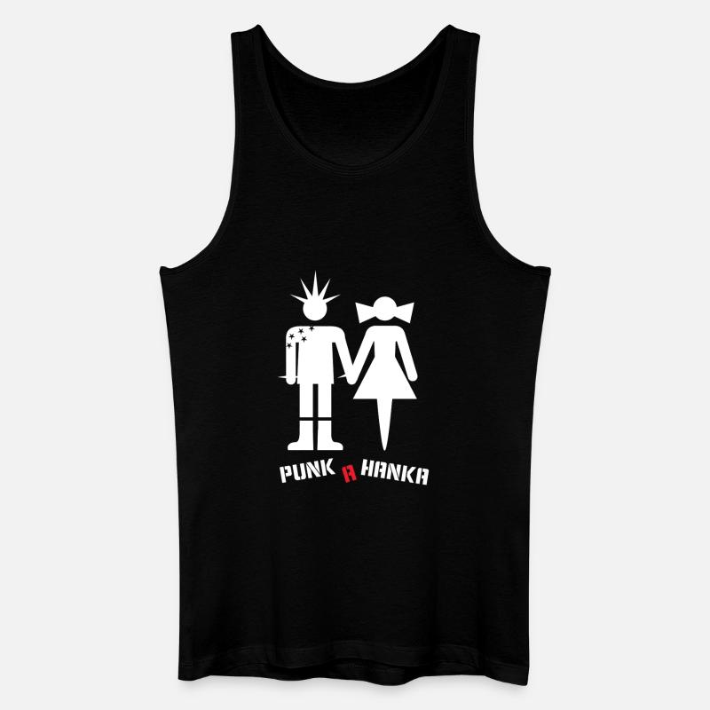 PUNK A HANKA - Männer Bio Tank Top - Schwarz