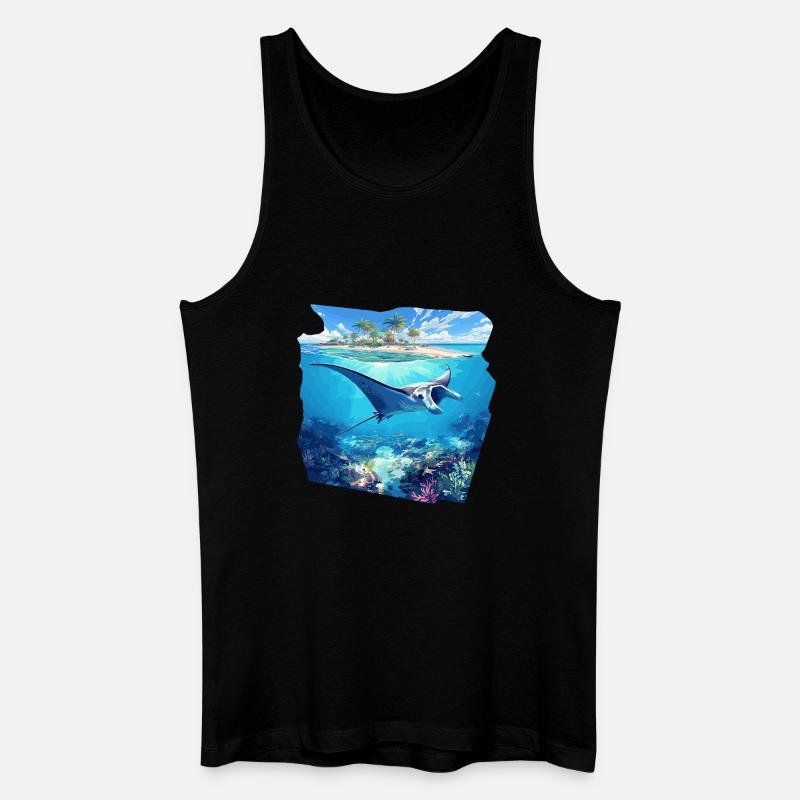 Rays Manta Rays - Men’s Organic Tank Top - black