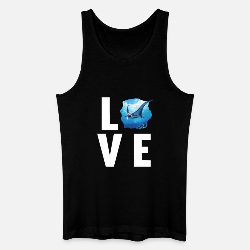 Rays Manta Rays - Men’s Organic Tank Top - black