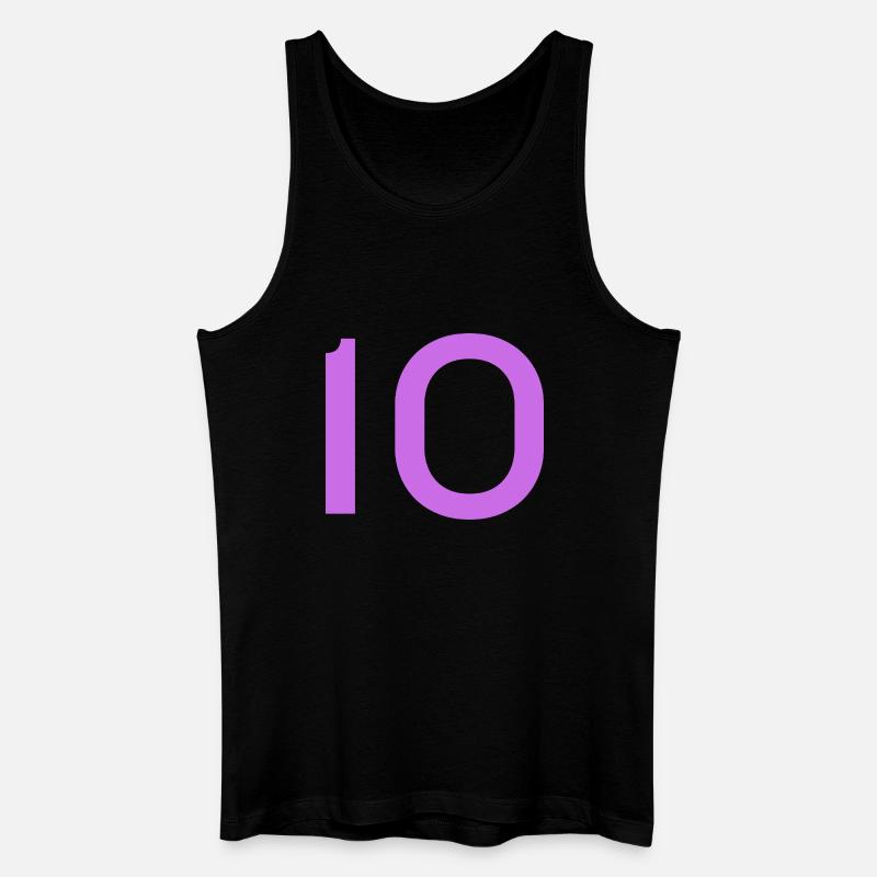 10 - Männer Bio Tank Top - Schwarz