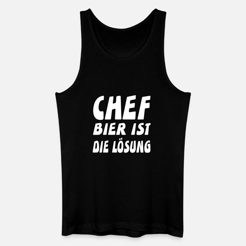 Chef - Männer Bio Tank Top - Schwarz