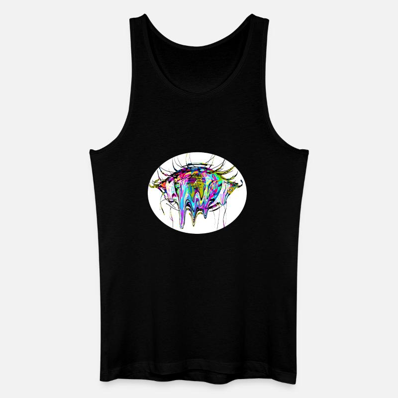 Farbauge - Männer Bio Tank Top - Schwarz