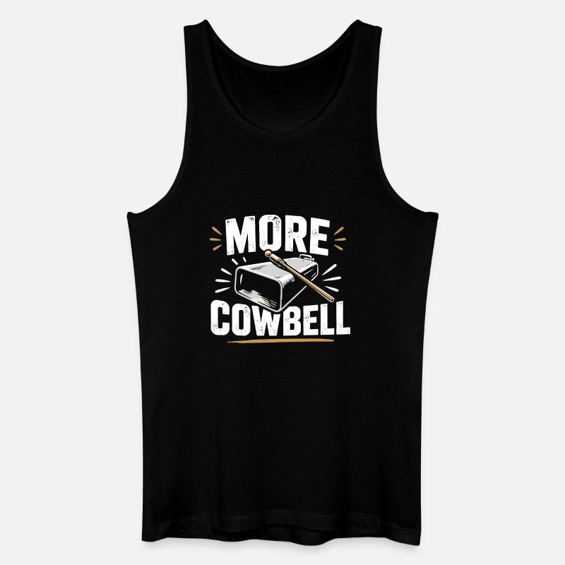 Mehr Kuhglocke - Männer Bio Tank Top - Schwarz