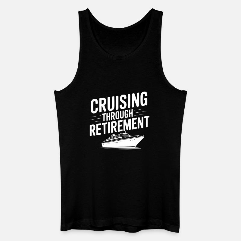 Kreuzfahrt durch den Ruhestand - Männer Bio Tank Top - Schwarz