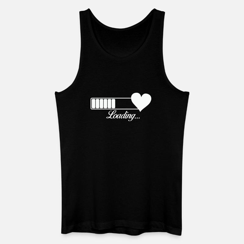 Heart-Loading Progress - Men’s Organic Tank Top - black