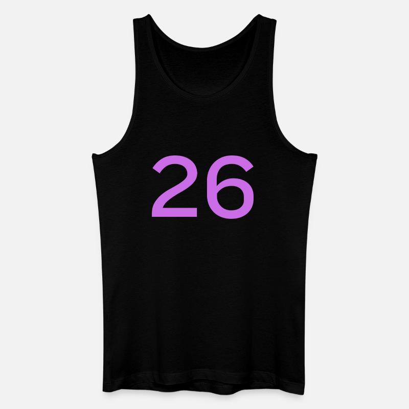26 - Männer Bio Tank Top - Schwarz