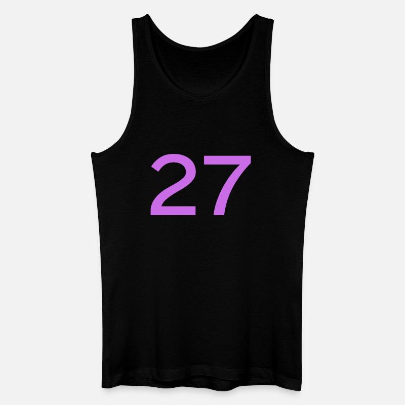 27 - Männer Bio Tank Top - Schwarz