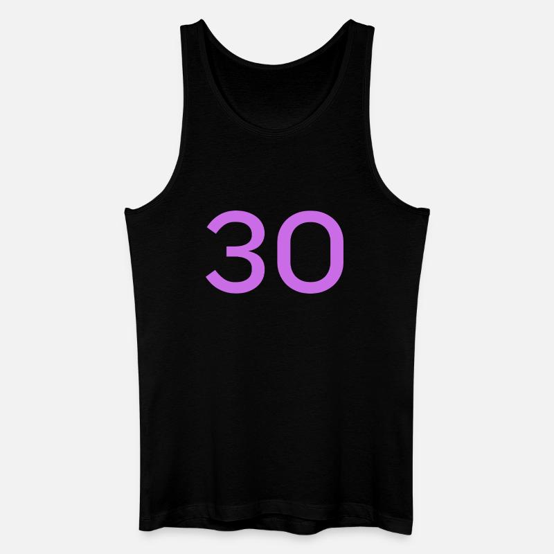 30 - Männer Bio Tank Top - Schwarz