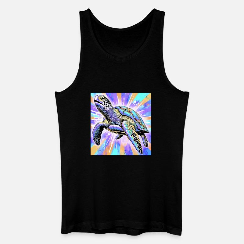 turtle - Men’s Organic Tank Top - black