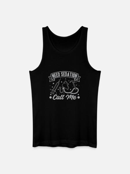 Anesthesiologist Need Sedation Anesthesia - Men’s Organic Tank Top - black