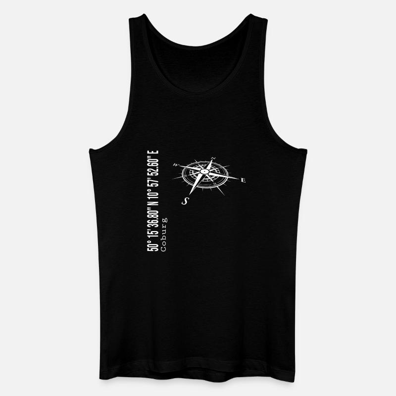 Coburg - Männer Bio Tank Top - Schwarz