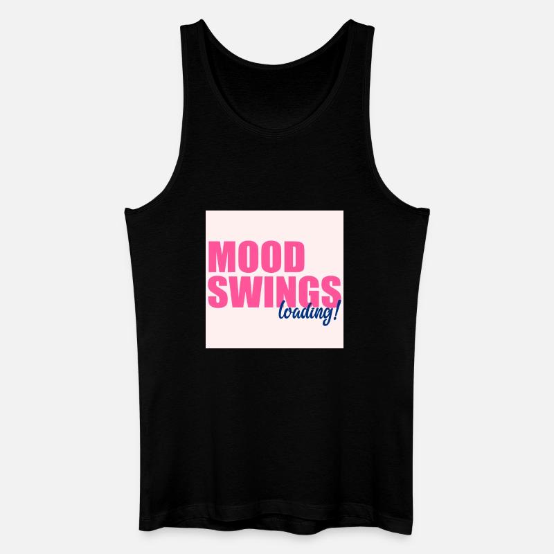Stimmungsschwankungen lädt - Männer Bio Tank Top - Schwarz