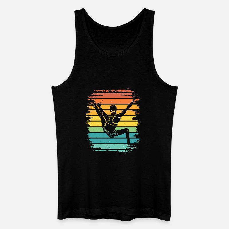 Boulderer Boulder Bouldern - Männer Bio Tank Top - Schwarz