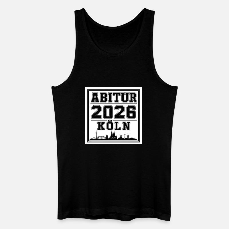 Abitur-2026-Koeln - Männer Bio Tank Top - Schwarz