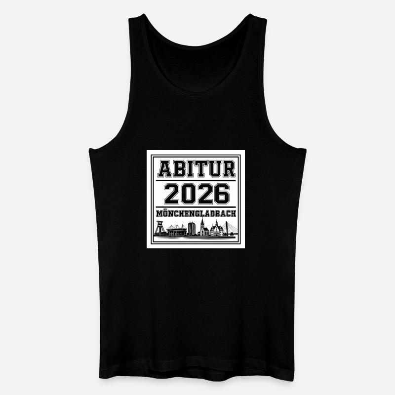 Abitur-2026-Moechengladbach - Männer Bio Tank Top - Schwarz