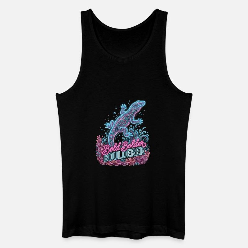 Bouldering Bold Bolder Boulderer - Débardeur bio Homme - noir