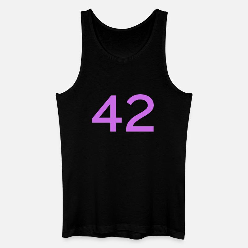42 - Männer Bio Tank Top - Schwarz