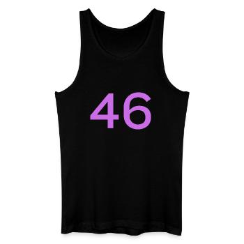 46 - Männer Bio Tank Top - Schwarz - Vorne