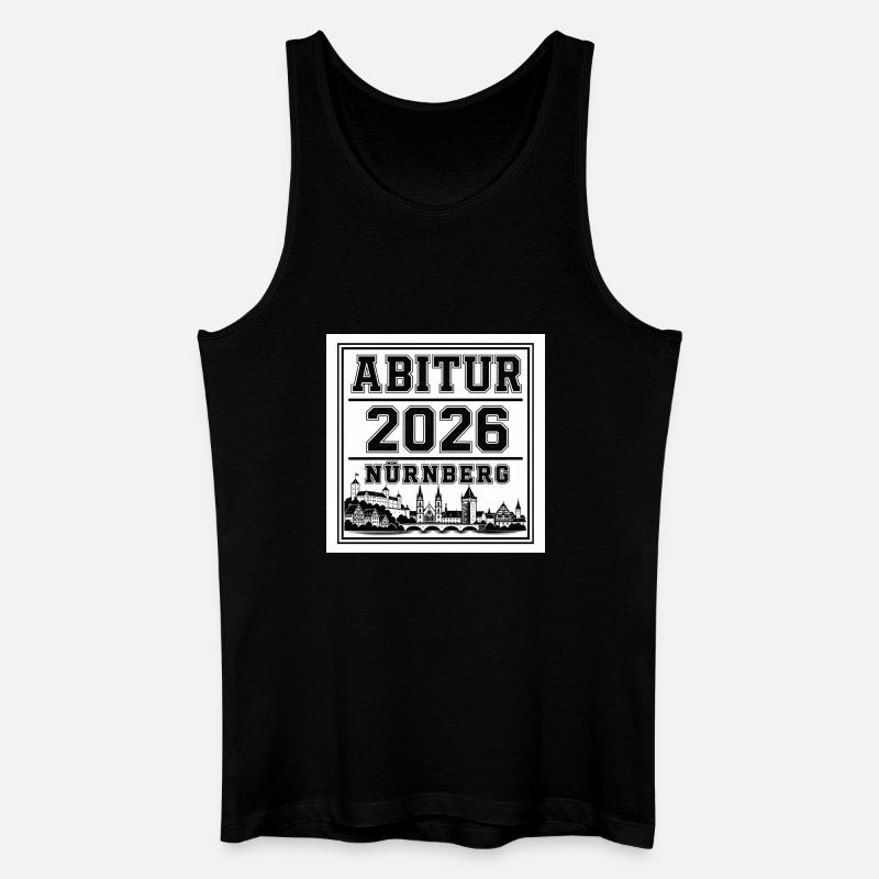 Abitur-2026-Nuernberg - Männer Bio Tank Top - Schwarz