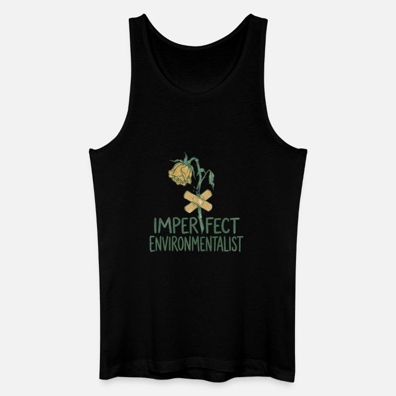 Broken Flower - Men’s Organic Tank Top - black