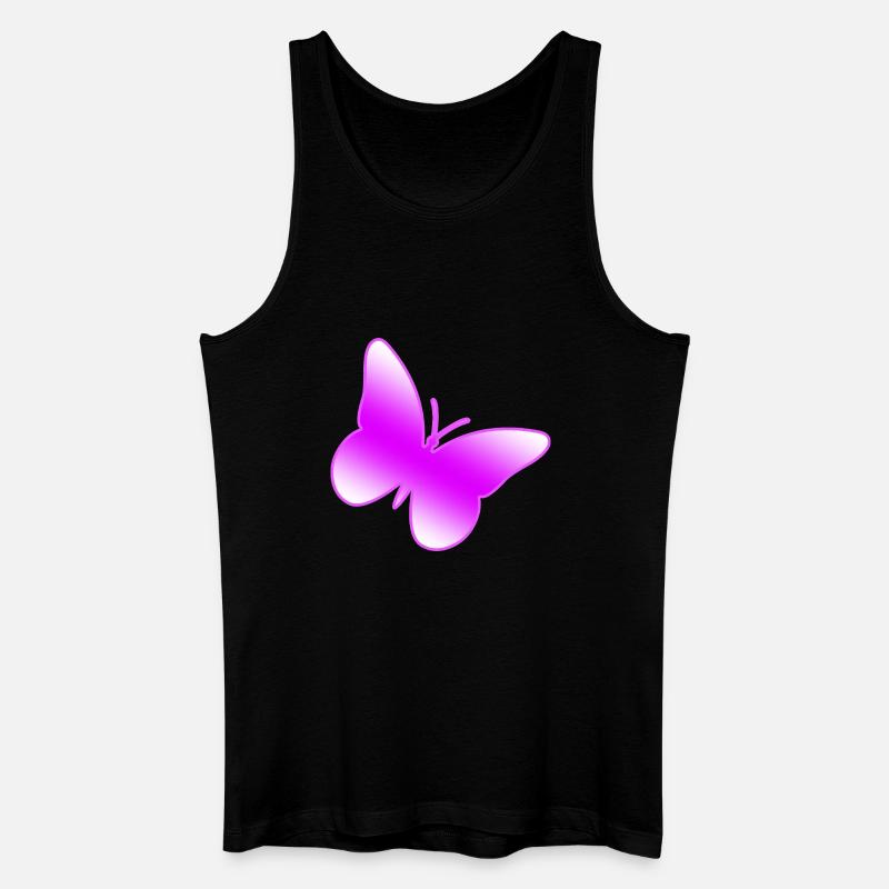 Schmetterling - Männer Bio Tank Top - Schwarz