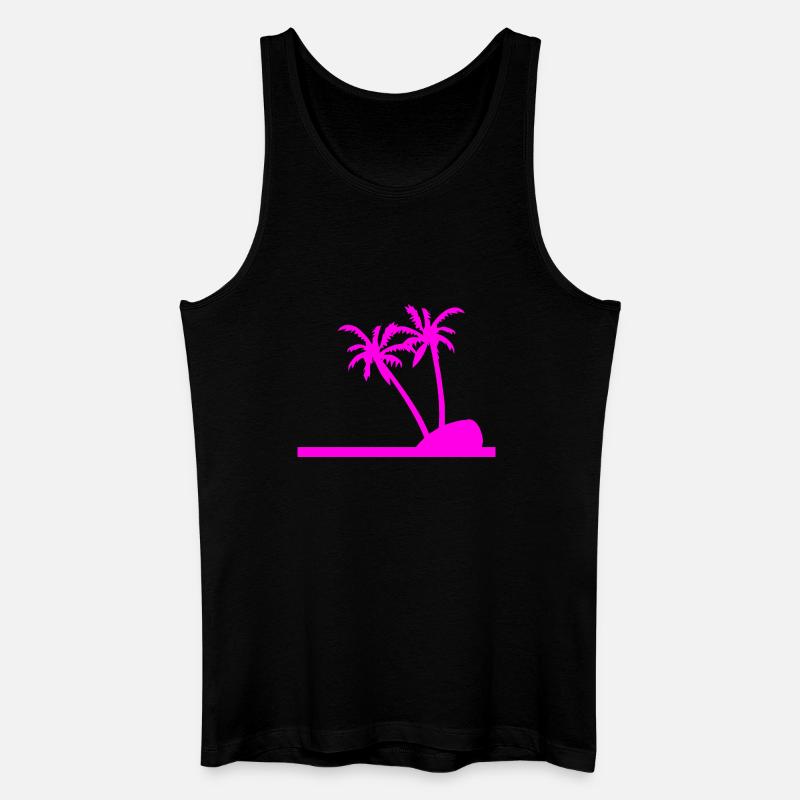Palm trees - Men’s Organic Tank Top - black